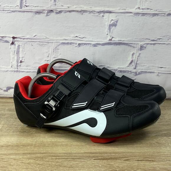 Peloton Cycling Shoes Size EU 43 Black Red US Men's 10 Women's 12 - Picture 1 of 8